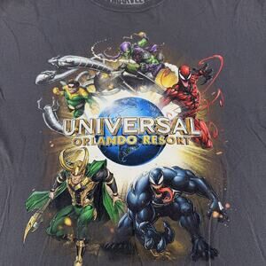 Marvel Universal Orlando Resort Shirt Mens XL Black Villains Loki Venom Carnage